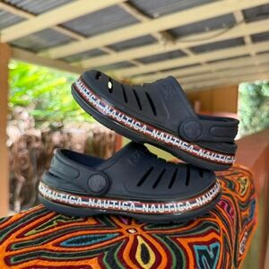 3 FOR $15 DEAL / Nautica‎ Clogs Navy Blue Slip On Sandals US 8 EU 39 - PVBUNDLE